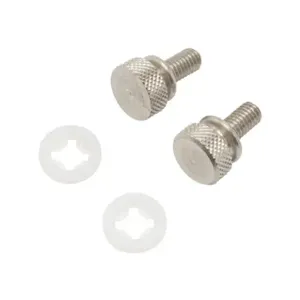 ATTABOX AHTSKSS Thumb Screw, Replacement, #10-32 Unf x 0.375 Inch Size, Stainless Steel, Pack Of 2 | CV7YHC