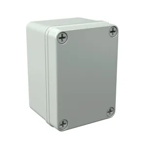 ATTABOX COPC432 Pushbutton Enclosure, Blank Cover, 4 x 3 x 2 Inch Size, Wall Mount, Polycarbonate | CV7JXR