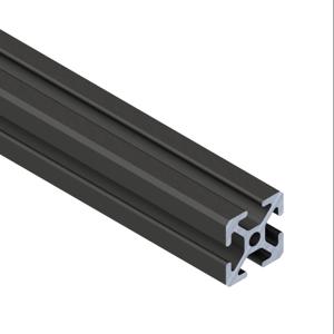 SURE FRAME 1010B Standard T-Slotted Rail, Black, 6063-T6 Anodized Aluminum Alloy, Cut To Length | CV7WWM