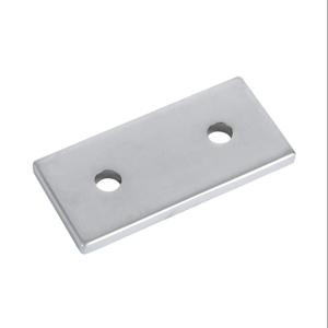 FATH 148851 Straight Flat Plate, Silver, 2 Holes, Anodized Aluminum, Slot Size 10 | CV7VBB