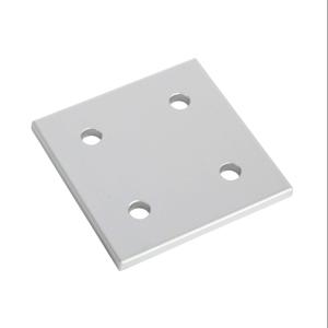 FATH 148854 Square Flat Plate, Silver, 4 Holes, Anodized Aluminum, Slot Size 10 | CV7VBD
