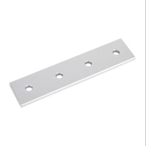 FATH 148857 Straight Flat Plate, Silver, 4 Holes, Anodized Aluminum, Slot Size 10 | CV7VBF