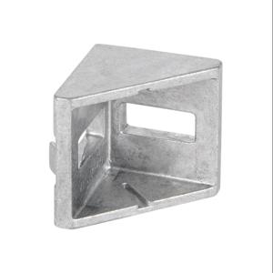FATH 148916 Angle Bracket, Silver, 90-Deg., 2 Holes, Die-Cast Aluminum, Slot Size 8 | CV7DNR