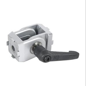 FATH 148932 Pivot Joint With Locking Handle, Silver, 178-Deg. Adjustable, 2 Holes, Die-Cast Zinc | CV7PYJ