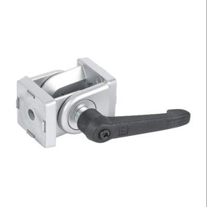 FATH 148933 Pivot Joint With Locking Handle, Silver, 178-Deg. Adjustable, 2 Holes, Die-Cast Zinc | CV7PYK