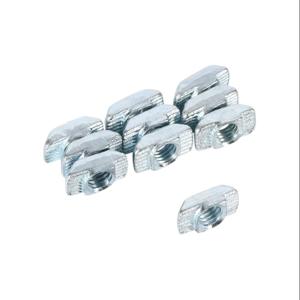 FATH 151038 Hammer Nut, Silver, 10-32 Unf, Zinc Plated Steel, Slot Size 6, Pack Of 10 | CV7UHR