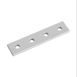 FATH 151046 Straight Flat Plate, Silver, 4 Holes, Anodized Aluminum, Slot Size 6 | CV7VBL