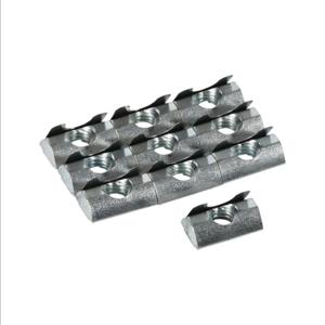 FATH 151099 Roll-In Nut, Silver, 5/16-18 Unc, Zinc Plated Steel, Slot Size 8, Pack Of 10 | CV7UHW