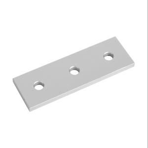 FATH 151111 Straight Flat Plate, Silver, 3 Holes, Anodized Aluminum, Slot Size 8 | CV7VBX
