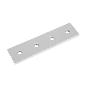 FATH 151112 Straight Flat Plate, Silver, 4 Holes, Anodized Aluminum, Slot Size 8 | CV7VBY