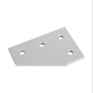 FATH 151116 Flat Plate, Silver, 90-Deg., 4 Holes, Anodized Aluminum, Slot Size 8 | CV7VCC