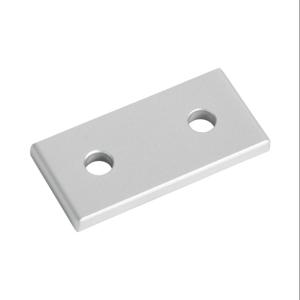 FATH 151189 Straight Flat Plate, Silver, 2 Holes, Anodized Aluminum, Slot Size 8 | CV7VCK