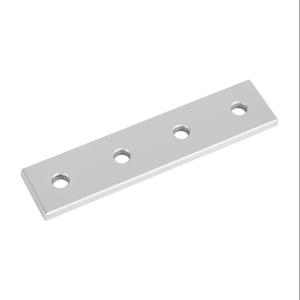 FATH 151190 Straight Flat Plate, Silver, 4 Holes, Anodized Aluminum, Slot Size 8 | CV7VCL