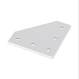 FATH 151193 Flat Plate, Silver, 90-Deg., 5 Holes, Anodized Aluminum, Slot Size 8 | CV7VCP
