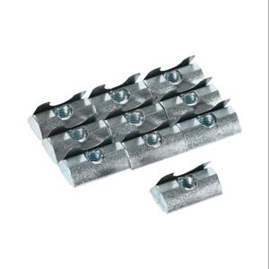 FATH 151215 Roll-In Nut, Silver, M6-1.0, Zinc Plated Steel, Slot Size 8, Pack Of 10 | CV7UJB