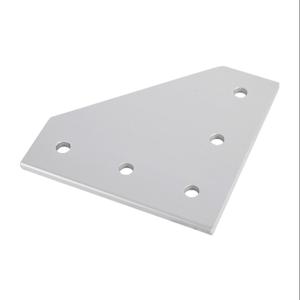 FATH 151249 Flache Platte, Silber, 5 Löcher, eloxiertes Aluminium, Schlitzgröße 10 | CV7VCW