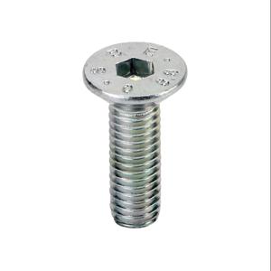 FATH 161081 Flat Head Socket Cap Screw, Silver, M6-1.0 x 20mm, Zinc Plated Steel, Pack Of 10 | CV7YFR