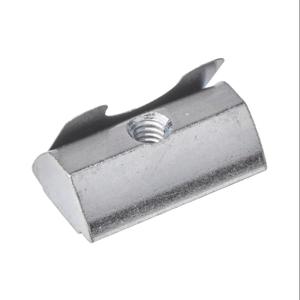 FATH 161115 Einrollmutter, Silber, 8-32 Unf, verzinkter Stahl, Schlitzgröße 8, 10er-Pack | CV7UJH