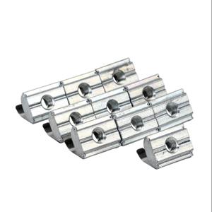 FATH 161117 Roll-In Nut, Silver, M5-0.8, Zinc Plated Steel, Slot Size 8, Pack Of 10 | CV7UJK