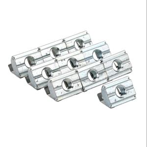 FATH 161118 Roll-In Nut, Silver, M6-1.0, Zinc Plated Steel, Slot Size 8, Pack Of 10 | CV7UJL