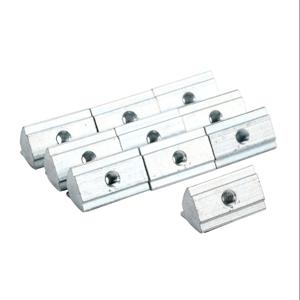 FATH 161119 Roll-In Nut, Silver, M4-0.7, Zinc Plated Steel, Slot Size 8, Pack Of 10 | CV7UJM
