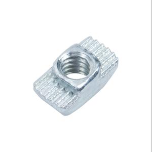 FATH 161124 Hammer Nut, Silver, 8-32 Unf, Zinc Plated Steel, Slot Size 8, Pack Of 10 | CV7UJQ
