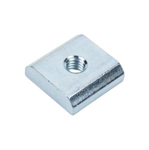 FATH 162886 Slide-In Nut, Silver, M6-1.0, Zinc Plated Steel, Slot Size 10, Pack Of 10 | CV7UKB