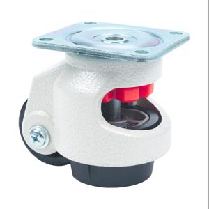 FATH 163013 Leveling Caster With Mounting Plate, Off-White, 4 Holes | CV7VEA