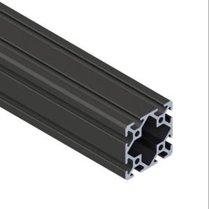 SURE FRAME 2020B Standard T-Slotted Rail, Black, 6063-T6 Anodized Aluminum Alloy, Cut To Length | CV7WXA