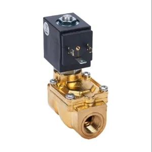 ODE 21WN3K1E130-T5-B Potable Water Solenoid Valve, 2-Port, 2-Position, N.C., Lead-Free Brass Body | CV8EVK