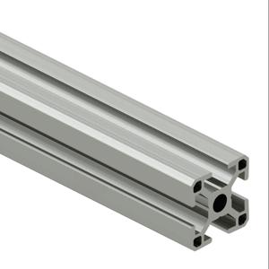 SURE FRAME 30-3030C Standard T-Slotted Rail, Silver, 6063-T6 Anodized Aluminum Alloy, Cut To Length | CV7WXC