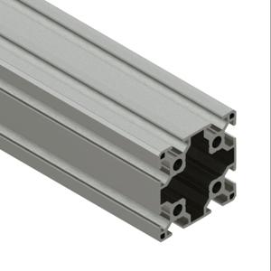 SURE FRAME 30-6060C Standard T-Slotted Rail, Silver, 6063-T6 Anodized Aluminum Alloy, Cut To Length | CV7WXG