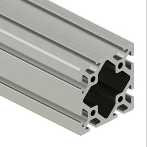 SURE FRAME 3030C Standard T-Slotted Rail, Silver, 6063-T6 Anodized Aluminum Alloy, Cut To Length | CV7WXF