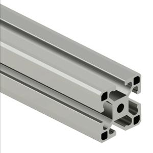 SURE FRAME 40-4040CL Light T-Slotted Rail, Silver, 6063-T6 Anodized Aluminum Alloy, Cut To Length | CV7WXL
