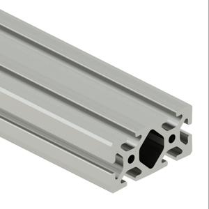 SURE FRAME 40-4080C Standard T-Slotted Rail, Silver, 6063-T6 Anodized Aluminum Alloy, Cut To Length | CV7WXP