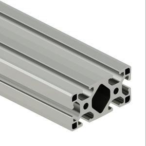 SURE FRAME 40-4080CL Light T-Slotted Rail, Silver, 6063-T6 Anodized Aluminum Alloy, Cut To Length | CV7WXQ