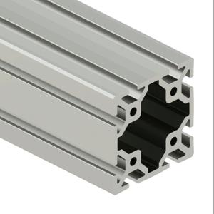 SURE FRAME 40-8080C Standard-T-Schlitzschiene, Silber, 6063-T6 eloxierte Aluminiumlegierung, auf Länge zugeschnitten | CV7WXT