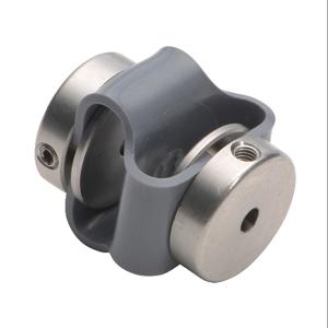 SURE MOTION DC-DLSS10-02 Drive Coupling, Double Loop, Stainless Steel, Setscrew, Size 10, 1/8 Inch Bore | CV7GDE