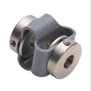 SURE MOTION DC-DLSS10-04 Drive Coupling, Double Loop, Stainless Steel, Setscrew, Size 10, 1/4 Inch Bore | CV7GDG