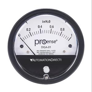 PROSENSE DGA-01 Differenzdruckmessgerät, 4 Zoll Zifferblattdurchmesser, 0 bis 1.0 Zoll Wassersäule | CV7NQK