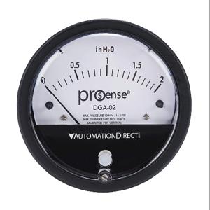 PROSENSE DGA-02 Differential Pressure Gauge, 4 Inch Dial Dia., 0 To 2.0 Inch Of Water Column | CV7NQM
