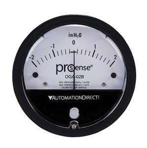 PROSENSE DGA-02B Differential Pressure Gauge, 4 Inch Dial Dia., -2.0 To +2.0 Inch Of Water Column | CV7NQN
