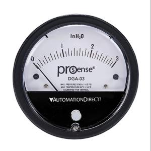 PROSENSE DGA-03 Differential Pressure Gauge, 4 Inch Dial Dia., 0 To 3.0 Inch Of Water Column | CV7NQP