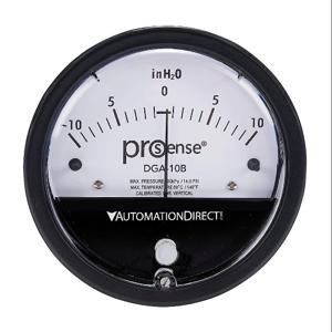 PROSENSE DGA-10B Differential Pressure Gauge, 4 Inch Dial Dia., -10.0 To +10.0 Inch Of Water Column | CV7NQW