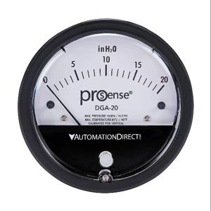 PROSENSE DGA-20 Differential Pressure Gauge, 4 Inch Dial Dia., 0 To 20.0 Inch Of Water Column | CV7NRA