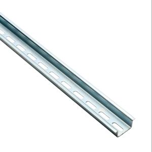DINNECTOR DN-R35HS1-2 Din Rail, Slotted, 35mm, 15mm Height, 1M Length, Plated Steel, Pack Of 2 | CV7WYP