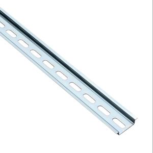 DINNECTOR DN-R35S1-2 Din Rail, Slotted, 35mm, 7.5mm Height, 1M Length, Plated Steel, Pack Of 2 | CV7WYR