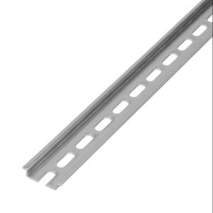 DINNECTOR DN-R35S1 Din Rail, Slotted, 35mm, 7.5mm Height, 1M Length, Plated Steel, Pack Of 10 | CV7WYQ