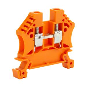 DINNECTOR DN-T10ORG-A Einstufiger Schraubklemmenblock, Orange, 30 A, 35 mm DIN-Schienenmontage, 100er-Pack | CV8CUT