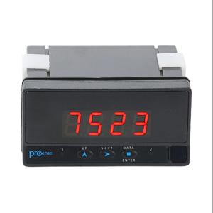 PROSENSE DPM2-P-HL Digital Panel Meter, 1/8 D Inch Size, 14mm 4-Digit Red Led, Pulse And Frequency Input | CV7TLK